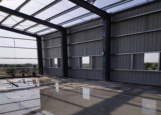 La struttura portale leggera industriale 60m/S ha prefabbricato la tettoia della costruzione della struttura d'acciaio