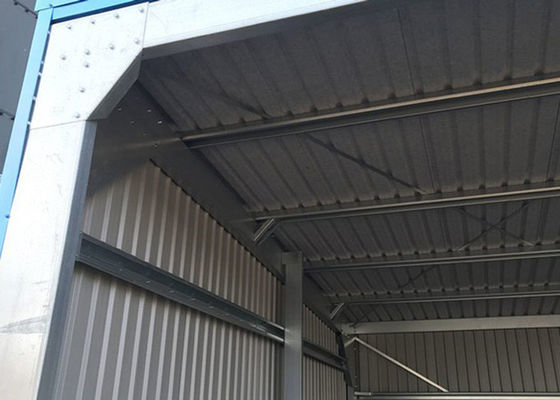 costruzioni prefabbricate del magazzino 100x60x8 con lo strato coprente d'acciaio ondulato